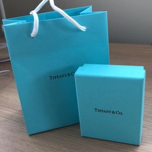 Authentic Tiffany & Co box and gift bag